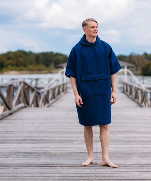 Belieff rPETH softshell warme poncho - 100% gerecycled materiaal - UITVERKOOP!