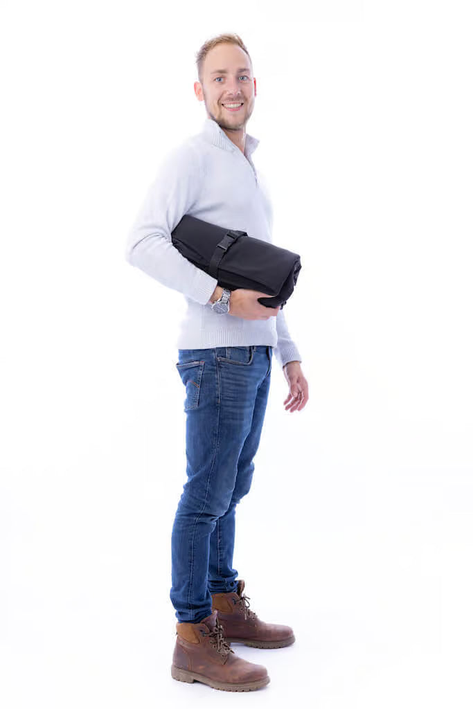 Belieff Scootmobiel deken met flexibele-onderlaag – Waterdicht – Winddicht – Handzakken