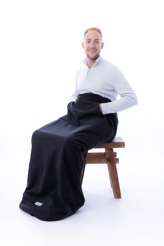 Belieff Warm Scooter-Decke rundum geschlossen mit Handwärmertaschen