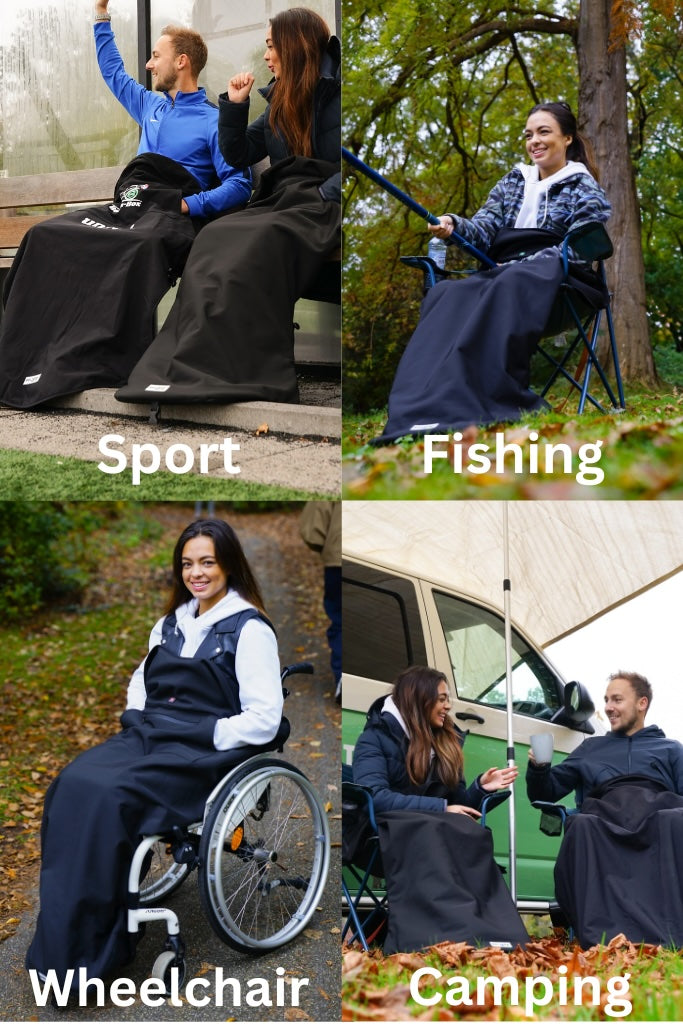 Heated footmuff with power bank