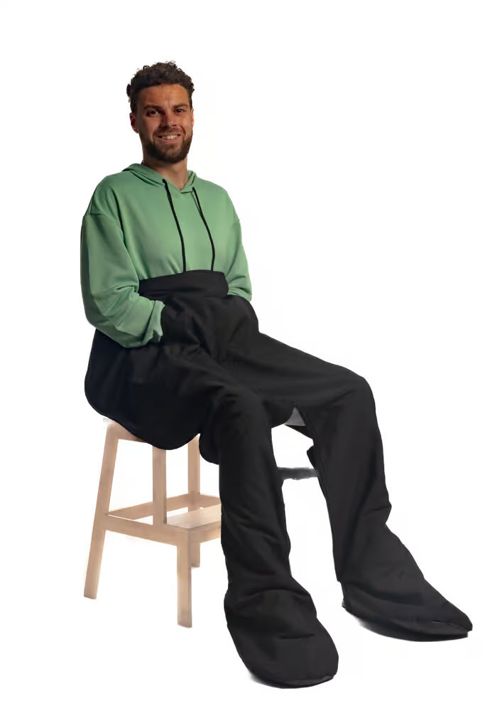 Belieff Scootmobiel deken twee voetenzakken – geschikt voor een voertuig met een stuur in het midden