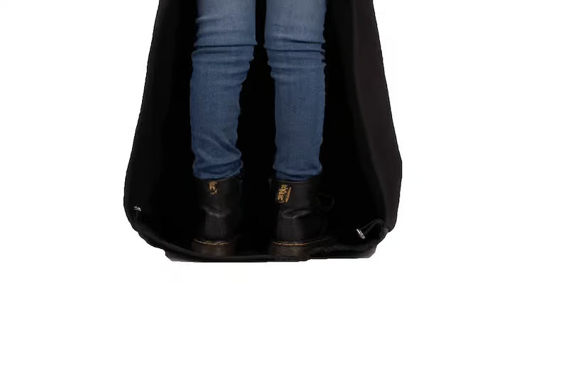 Belieff Kids deken met flexibele onderlaag - Dubbel gevoerd - water en wind afstotend - Zwart