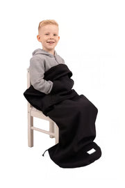 Belieff Kids blanket with flexible base - Double lined - water and wind repellent - Black
