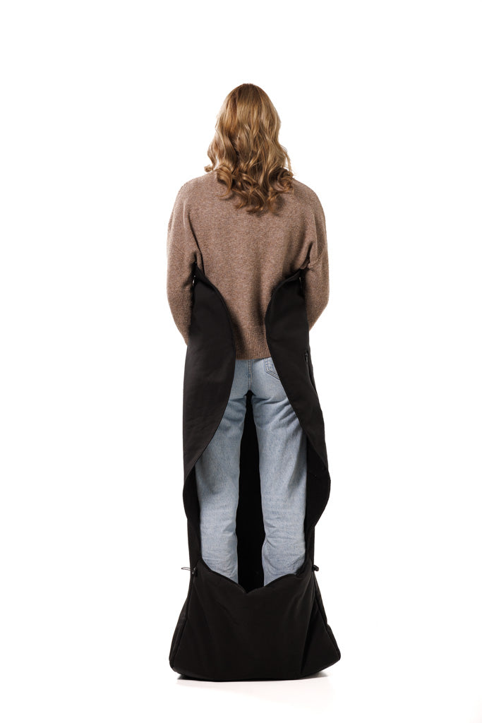 Heated footmuff with power bank