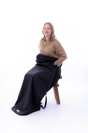 Belieff open outdoor deken fleece (dubbel gevoerd) met handzakken en voetbescherming