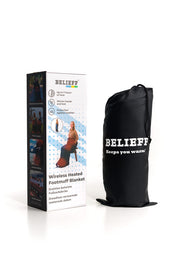 Heated footmuff with power bank