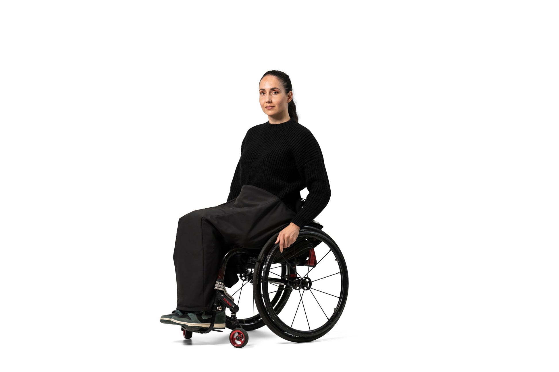 Beenhoes voetenzak en gesloten achterkant - Unisex - Mos collectie - Zwart - Belieff