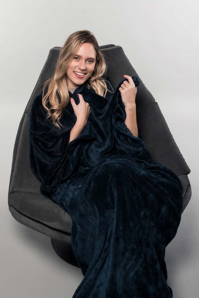 Belieff Fleece deken met hand - voetenzak - Belieff