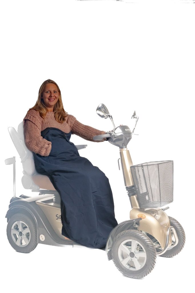 Belieff Scootmobiel deken met voetenzak – dubbel gevoerd – Handzakken - Belieff