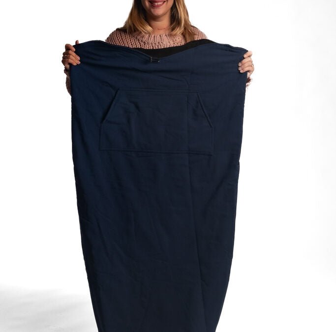 Belieff Warme Outdoor Deken dicht – dubbel gevoerd – handzakken – water en wind afstotend - Belieff