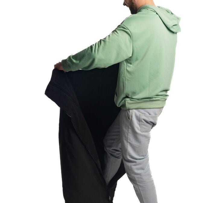 Belieff Warme Outdoor Deken dicht – dubbel gevoerd – handzakken – water en wind afstotend - Belieff