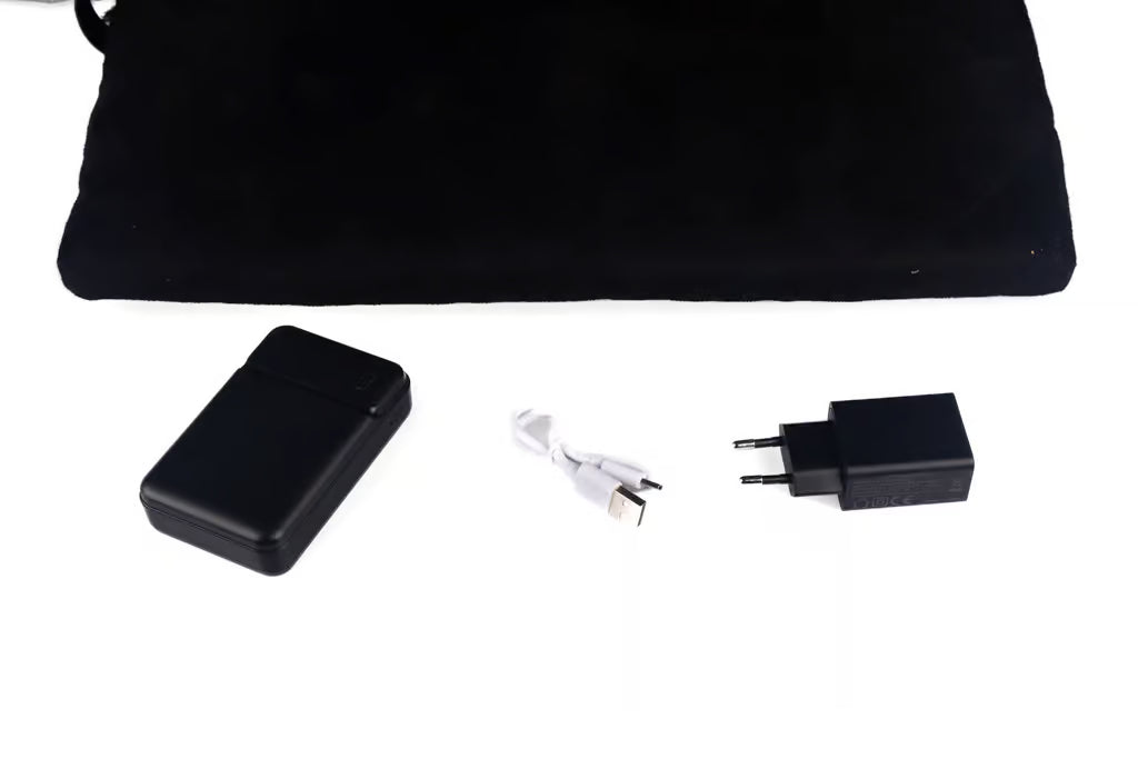 Wireless heating pad – back and bottom – 3 heat settings – up to 49 degrees – power bank not included 