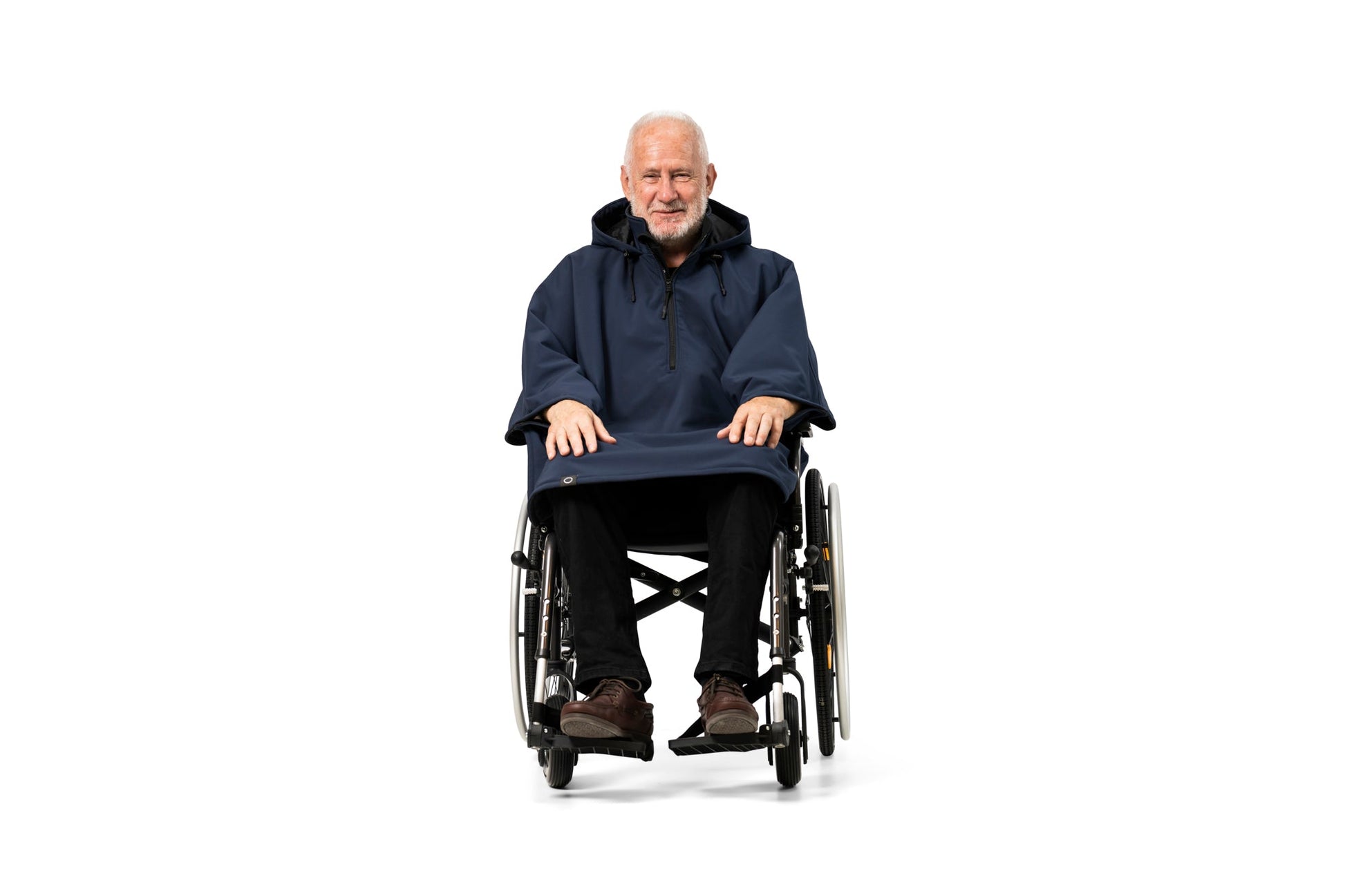 Rolstoel Cape - dubbelgevoerd - warm en droog - unisex - MOS collectie - Belieff