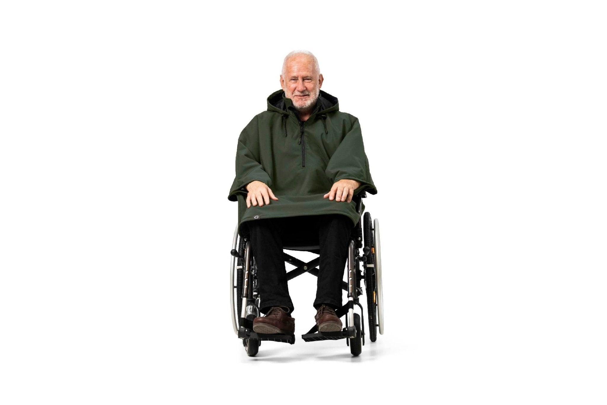 Rolstoel Cape - dubbelgevoerd - warm en droog - unisex - MOS collectie - Belieff