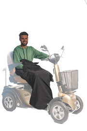 Belieff Scootmobiel deken met voetenzak – dubbel gevoerd – Handzakken
